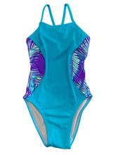 Load image into Gallery viewer, Sleek - Teal with holographic leaf side panels - 24