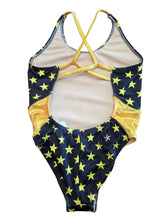 Load image into Gallery viewer, Sporty - Yellow Stars with yellow sparkle hip splices - 26