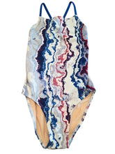 Load image into Gallery viewer, Sleek - Red, White, and Blue Marble - 32