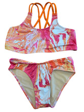 Load image into Gallery viewer, Bikini - Pink/Orange Swirl - Large