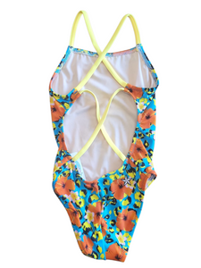 Size 24 Orange Floral Cheetah