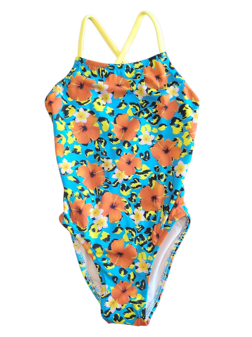 Size 24 Orange Floral Cheetah